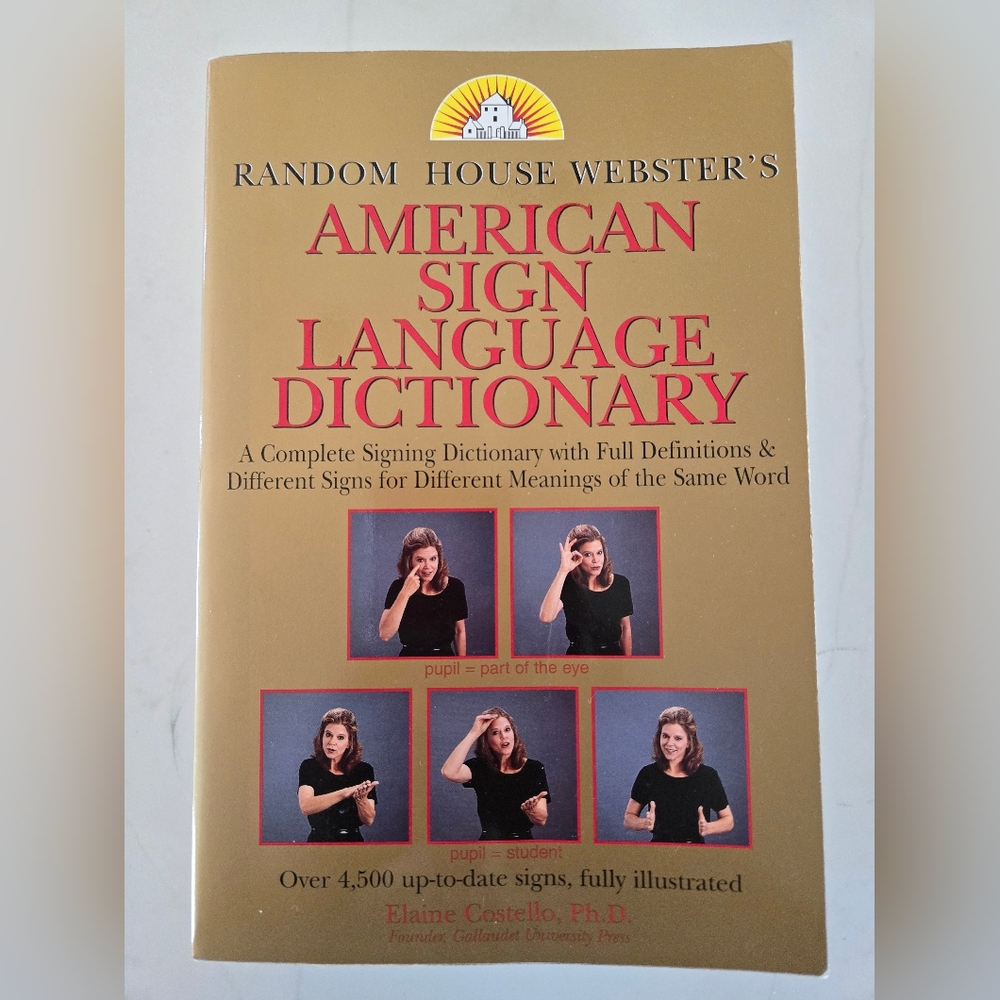 American Sign Language Dictionary Book
